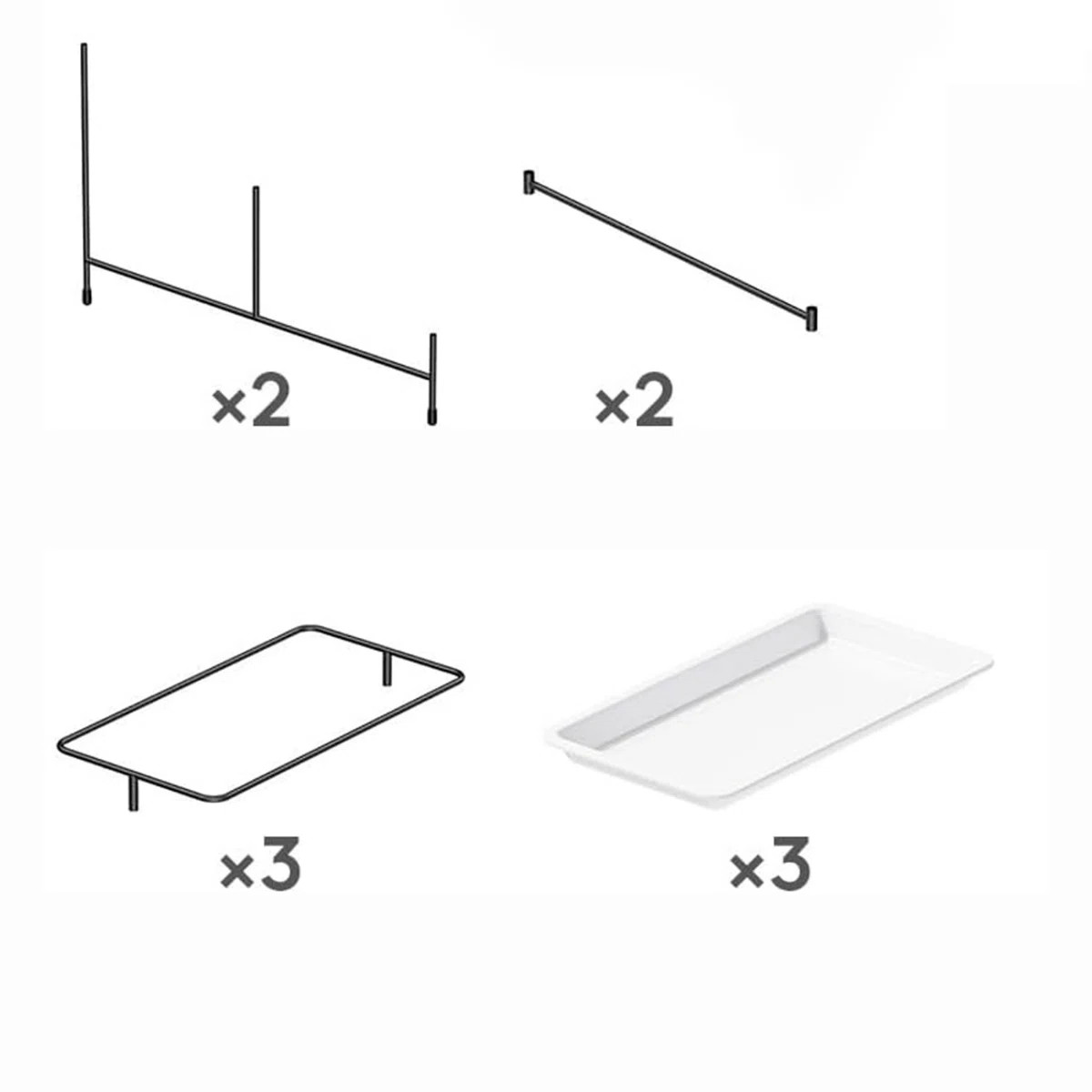 3 Tier Plastic Serving Tray | Wayfair North America