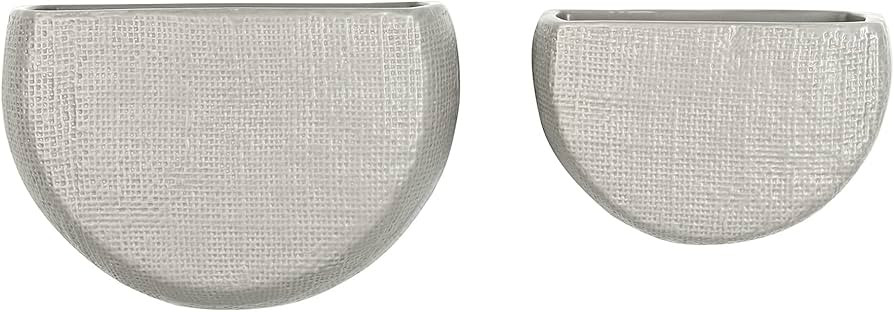 Main + Mesa Stoneware Wall Planters, Set of 2 | Amazon (US)