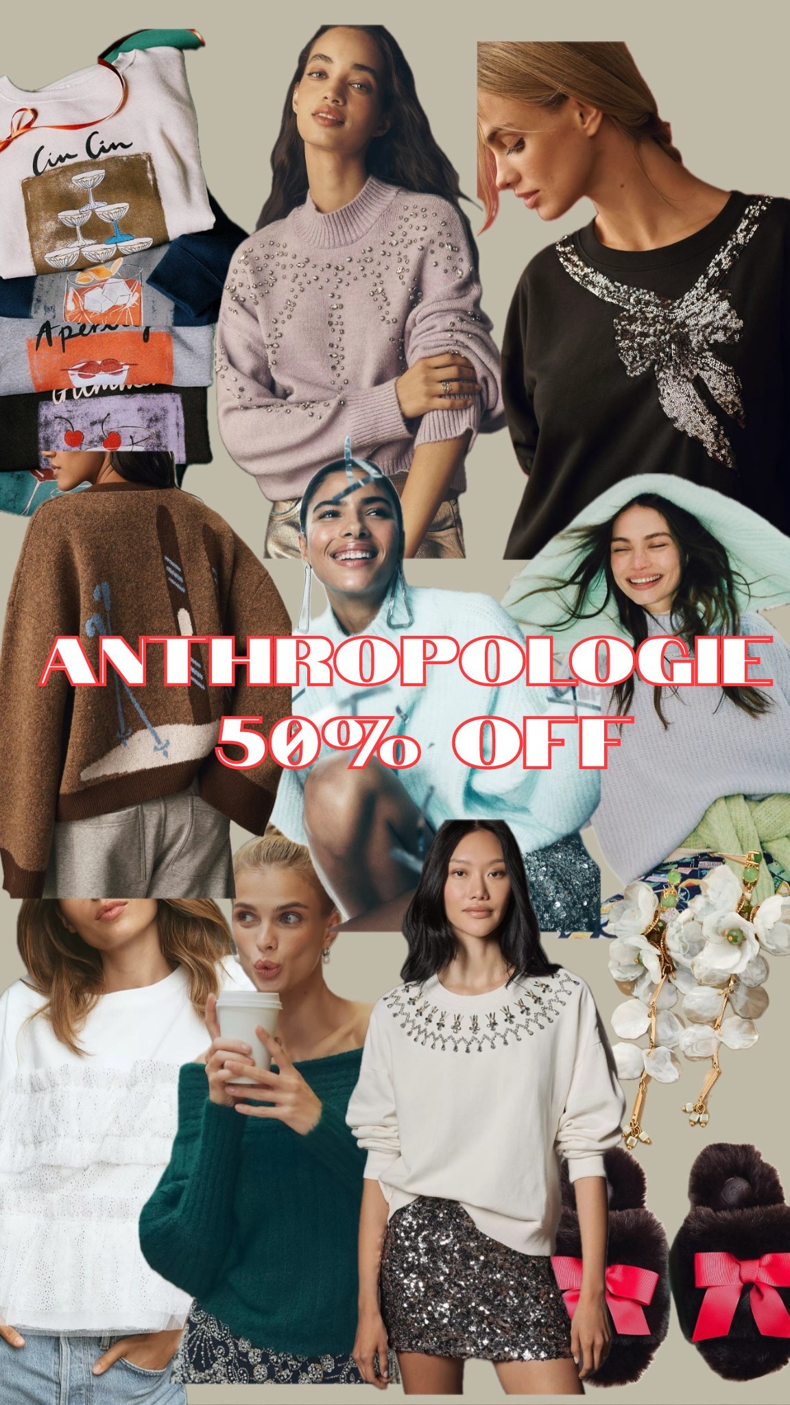 Cyber Monday deal - 50% off Anthropologie - cute Christmas outfits, cozy sweaters, gifts for her, holiday party outfit 

#LTKGiftGuide #LTKCyberWeek #LTKSaleAlert