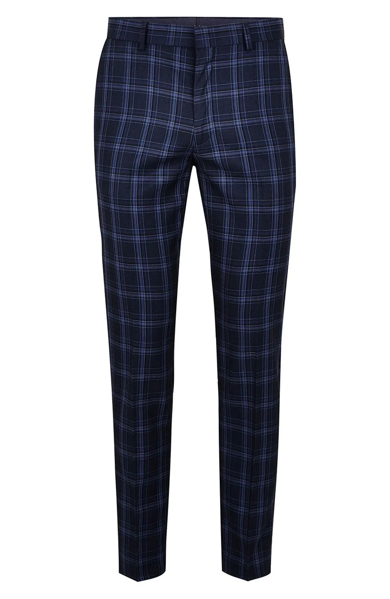 Topman Skinny Fit Check Trousers | Nordstrom