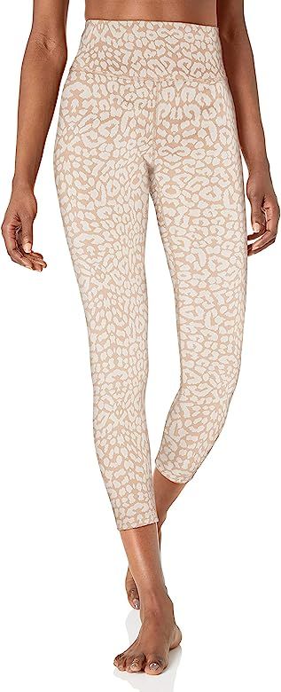 Amazon Brand - Core 10 Women's Leopard Jacquard Yoga High Waist 7/8 Crop Fashion Legging-24" | Amazon (US)