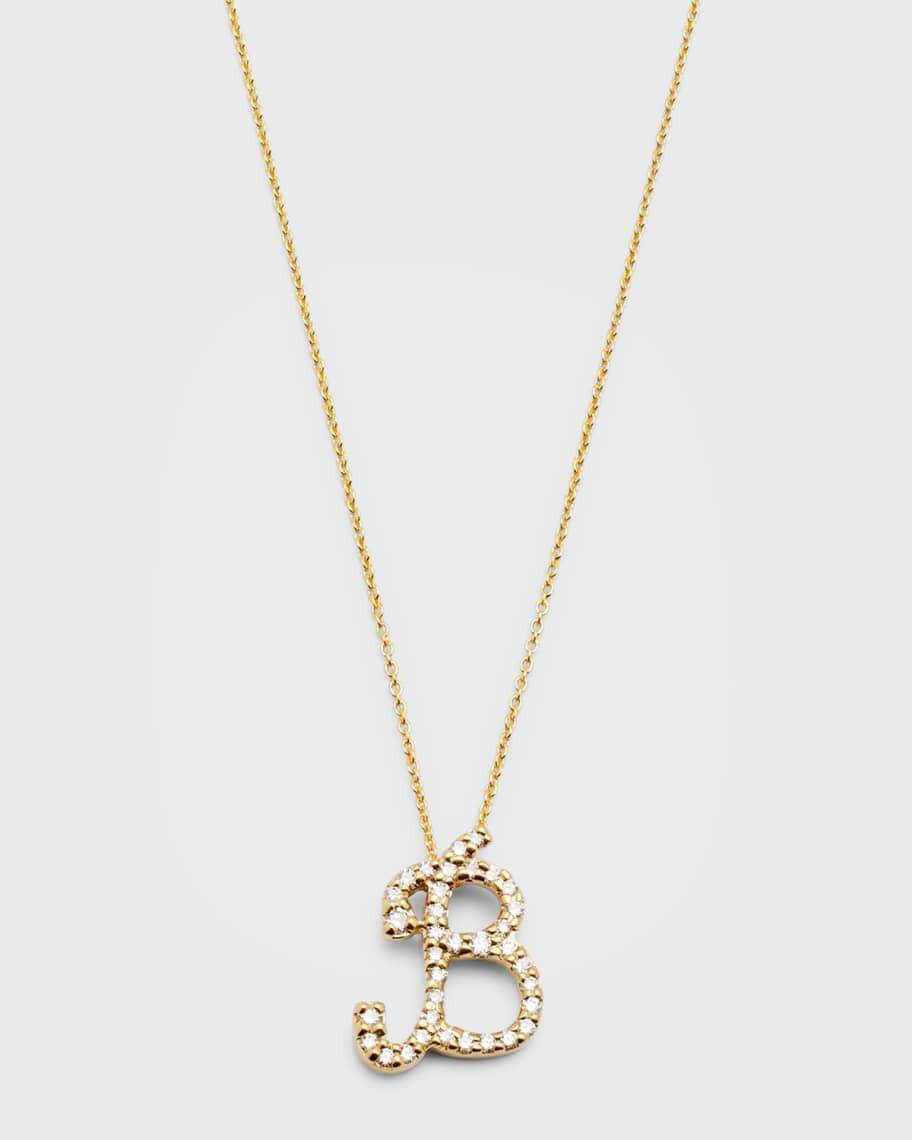 Roberto Coin Diamond Initial Necklace | Neiman Marcus