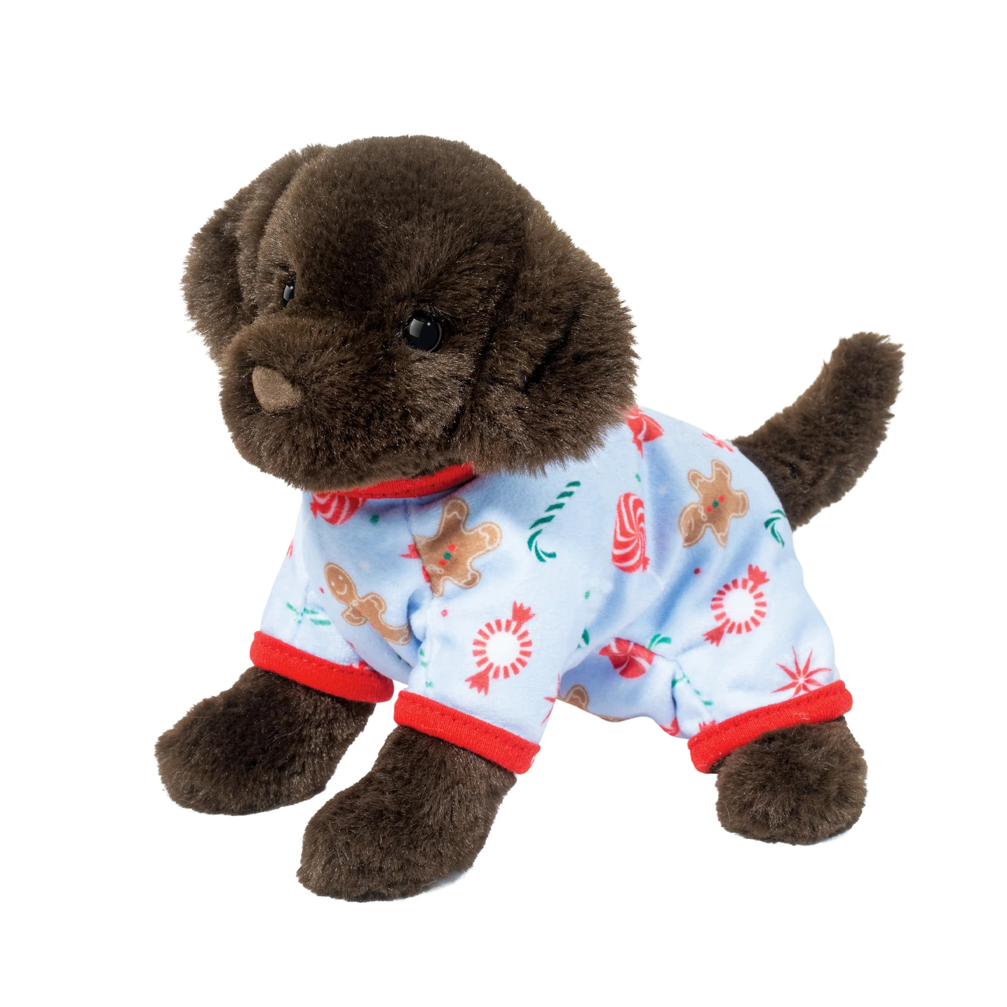 Chocolate Lab in Christmas PJ's Plush Toy | SpearmintLOVE