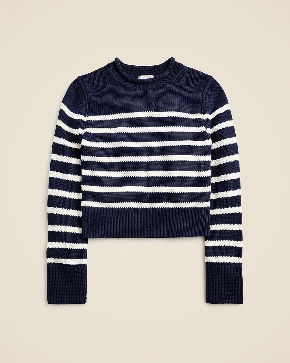 Heritage cotton Rollneck™ sweater in stripe | J. Crew US