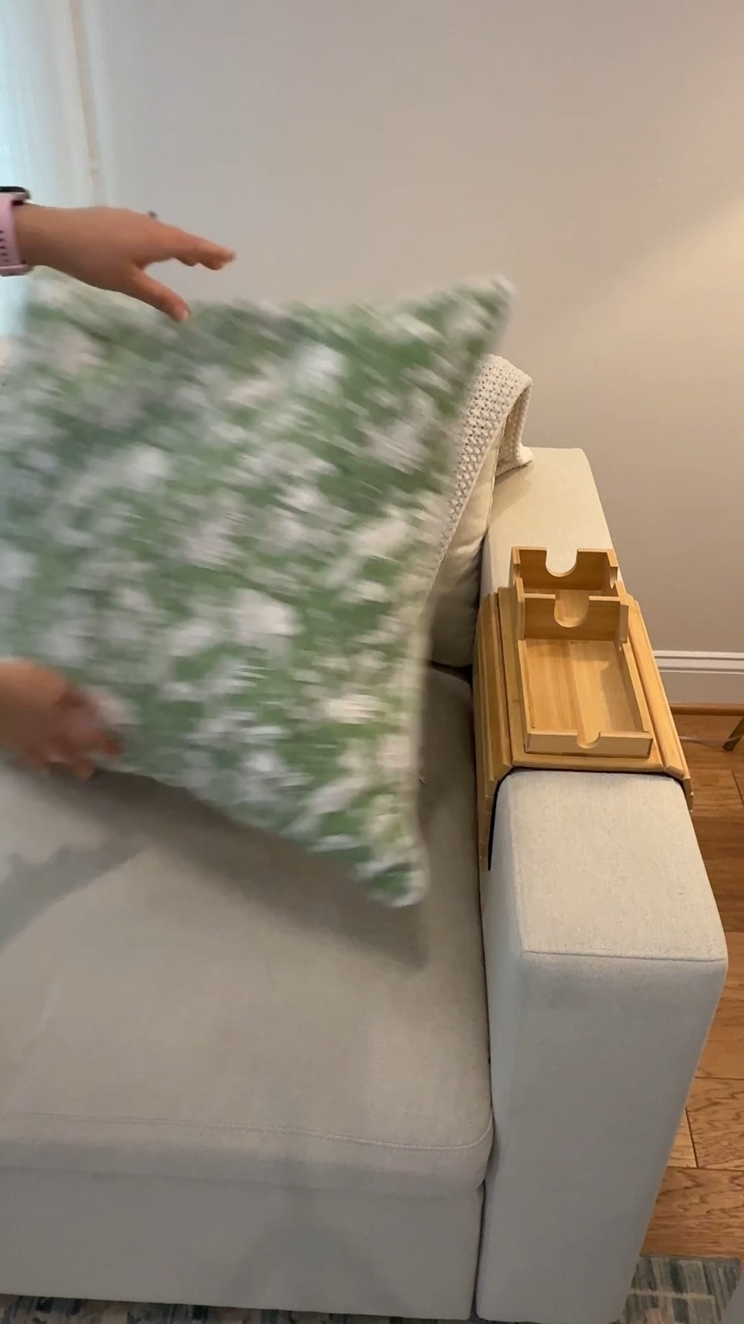 
💚 The pillowcases are 100% cotton, from a husband and wife run small business. They have so many patterns, colors, and sizes to choose from. They wash well too!

🤍 I got suggestions online and found the perfect pillow inserts for these! Linked below. 

🎍☕️🍷
The drink and snack tray is a beautiful bamboo with lots of adjustment options and it doesn’t use pressure to clip onto my couch (no worries about it causing damage!). This has been working so well for my needs!

🪴 the plant is a new Amazon finds! 😅 my youngest would destroy a real plants so we have to wait on those a bit longer

Living room design, interior design, bright living room, living room decor, support small businesses, shop small business, home decor, cotton pillows, green and pink decor, Amazon finds 


#LTKHome #LTKFindsUnder50 #LTKFindsUnder100