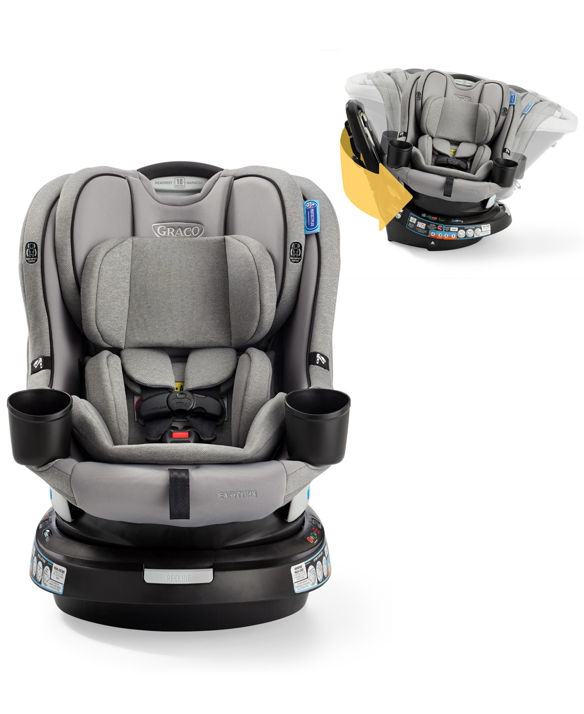 Graco EasyTurn 360 2-in-1 Convertible Car Seat - Solae | Macy's