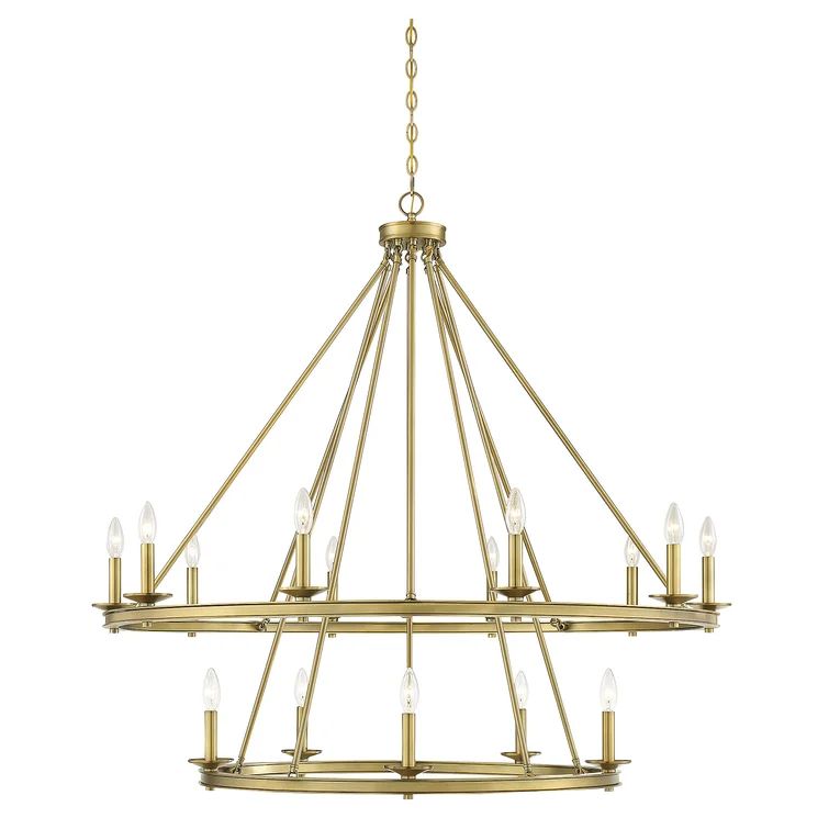 Poynor 15 - Light Candle Style Tiered Chandelier | Wayfair North America