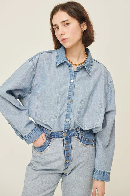 Angie Oversized Reversible Shirt | Storets (Global)