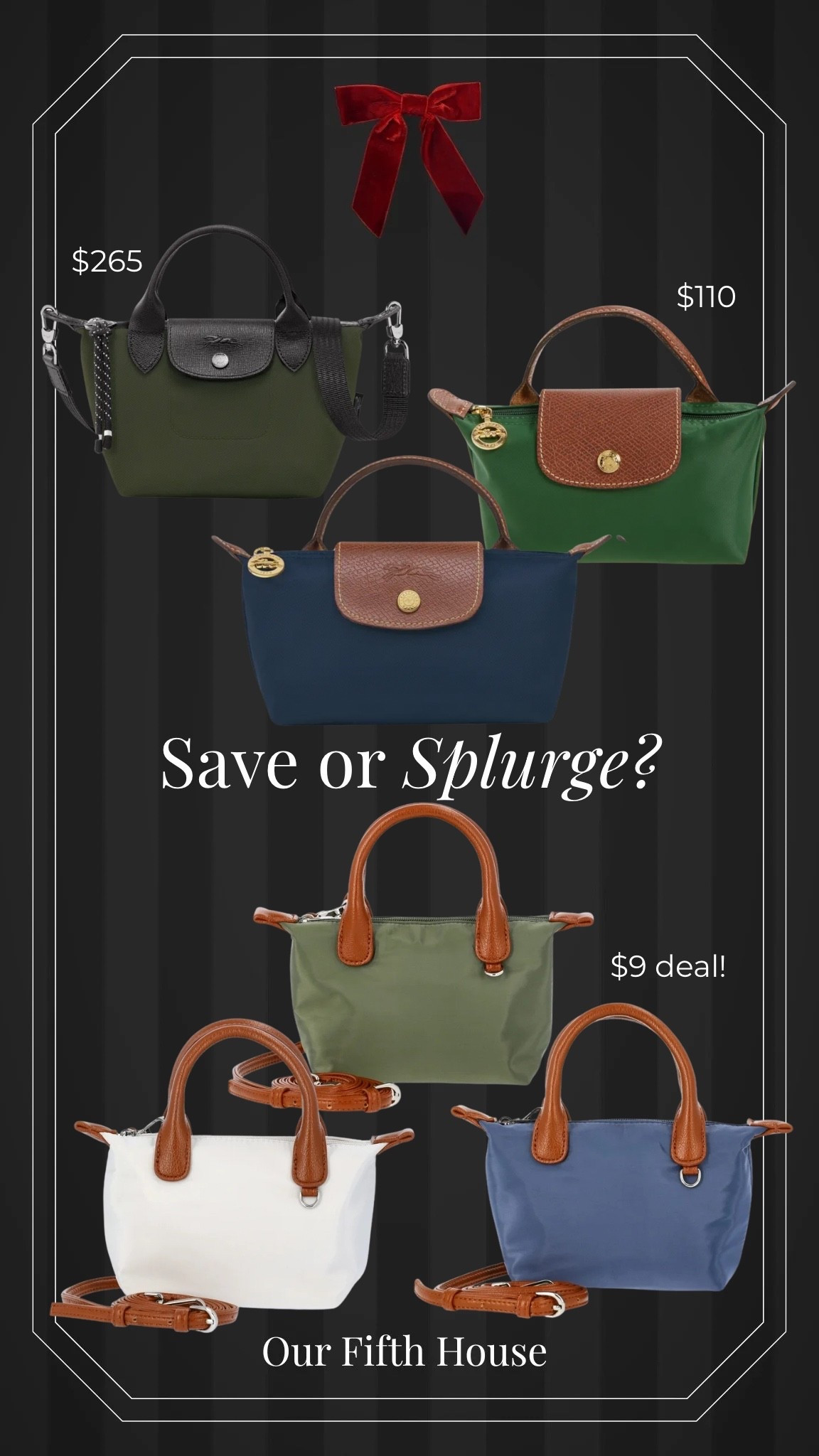 Save or Splurge? Have always loved Longchamp, but this $9 mini-tote Black Friday deal is hard to pass up! Total look for WAY less. Great gift for a tween, teen, college age girl! 

#LTKHoliday #LTKFindsUnder50 #LTKCyberWeek