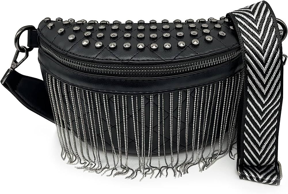 TOPALL Fanny Pack Crossbody Bags for Women, Upgrade Sling Bag Leather Fashion Waist Packs Belt Ba... | Amazon (US)