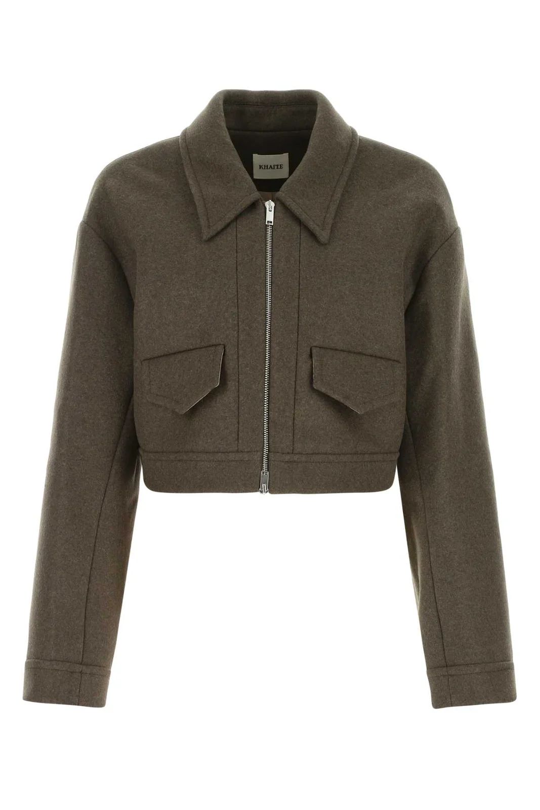 Khaite Zip-Up Cropped Jacket | Cettire Global