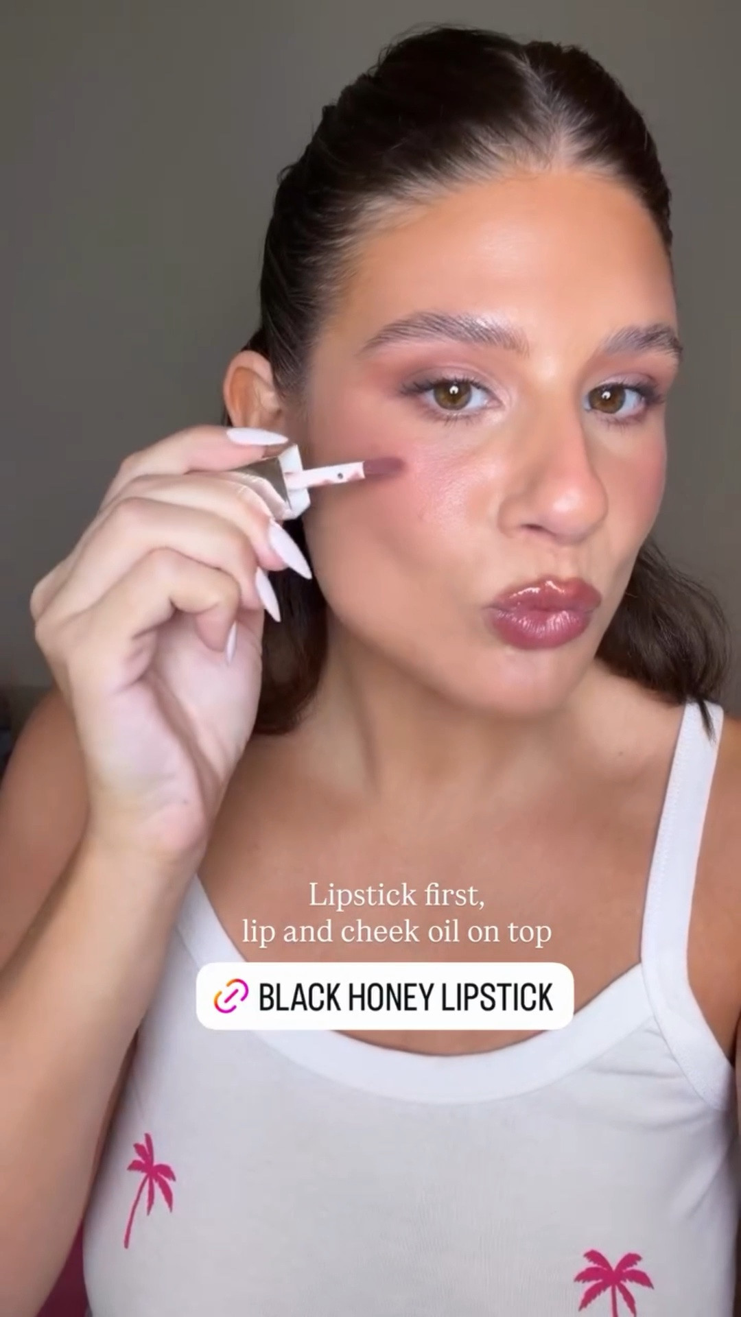 Obsessed with this Clinique black honey lipstick paired with the cheek + lip oil! 💋 @Sephora

#LTKgrwm #LTKootd #LTKBeauty