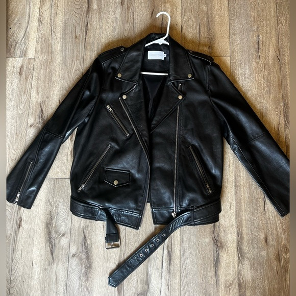 Rebecca Minkoff Jett Moto Genuine Leather Biker Jacker | Poshmark