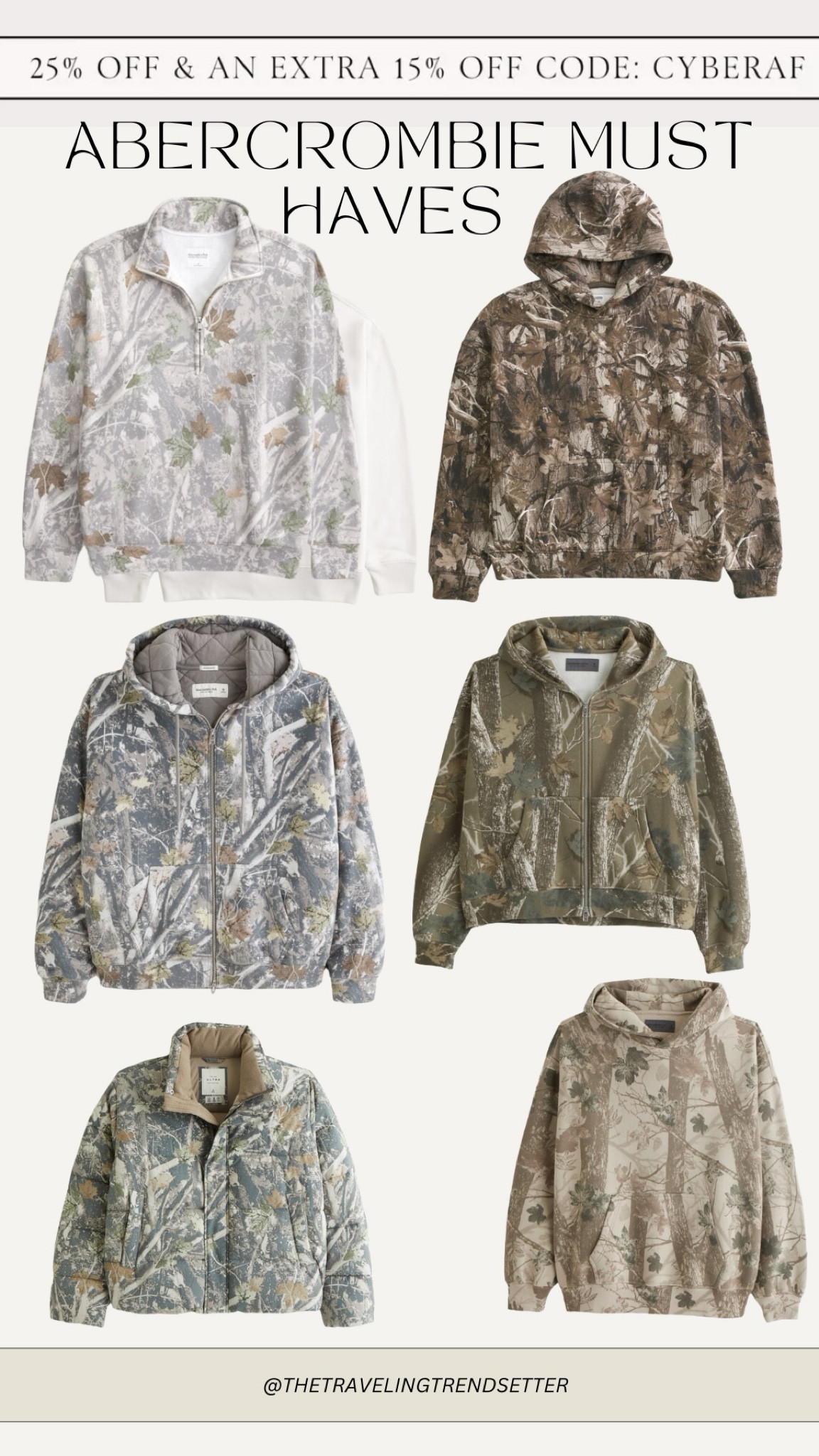 Abercrombie must have for men, Abercrombie and Fitch must have women camo is training for fall and winter gift ideas gifts for him gifts for her camouflage hoodie sweater crewneck sweatshirt, winter jacket on sale for cyber Monday in Black Friday

#LTKCyberWeek #LTKHoliday #LTKGiftGuide
