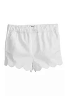 Toddler Girls Scallop Shorts | Belk