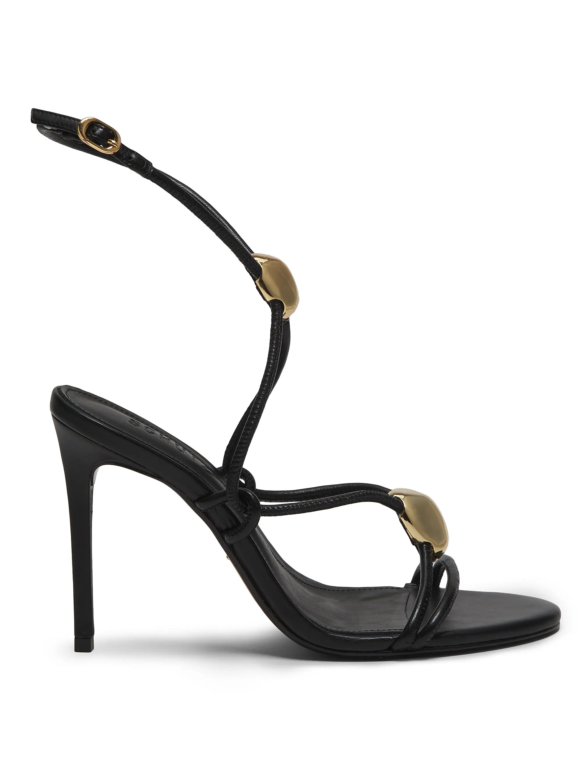 Hera 100MM Goldtone & Leather Sandals | Saks Fifth Avenue