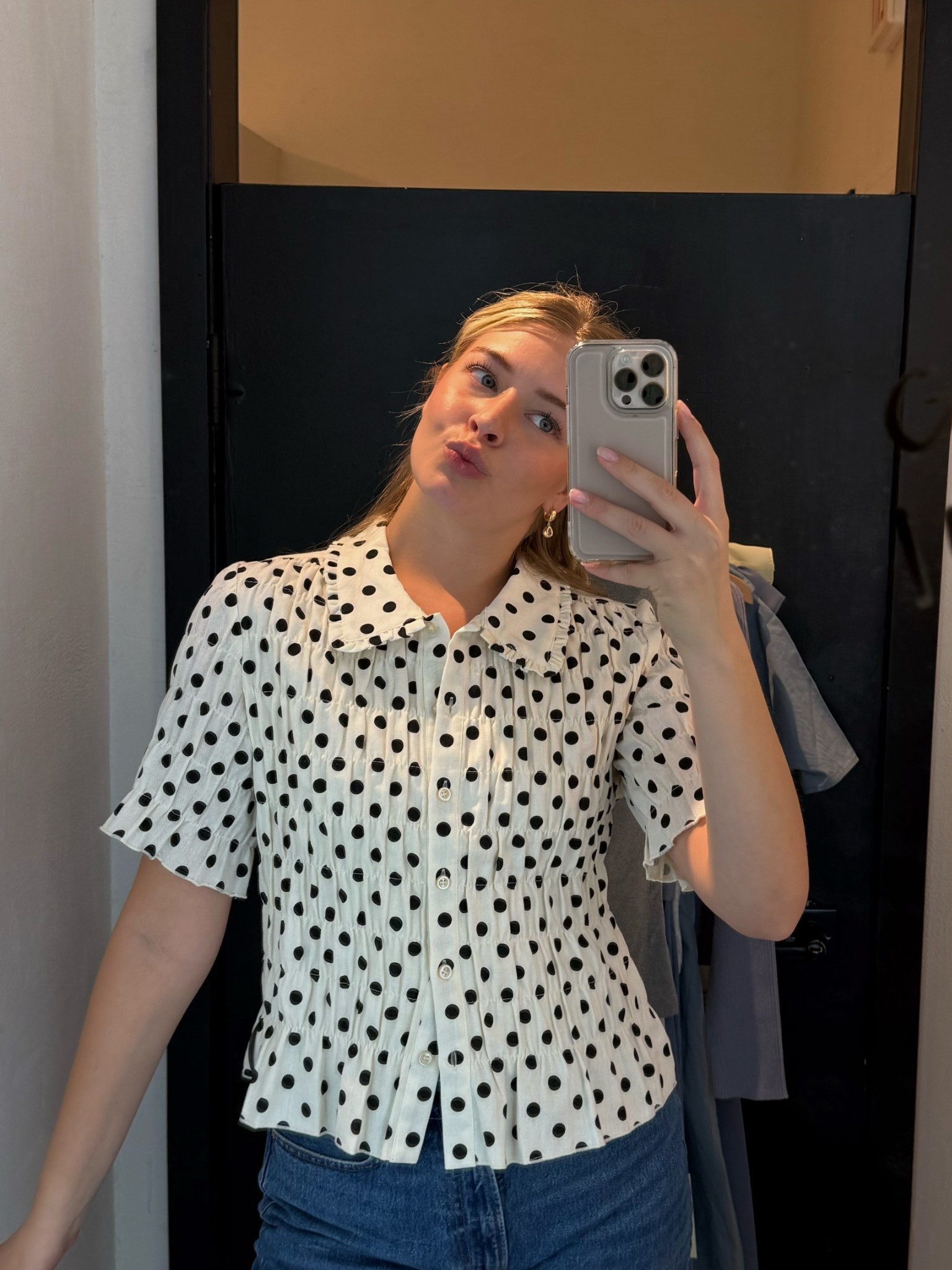 cutest polka dot top 🖤 also love the quality! 

#LTKWorkwear #LTKStyleTip #LTKGiftGuide
