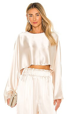 NONchalant Label Emilia Blouse in Champagne from Revolve.com | Revolve Clothing (Global)