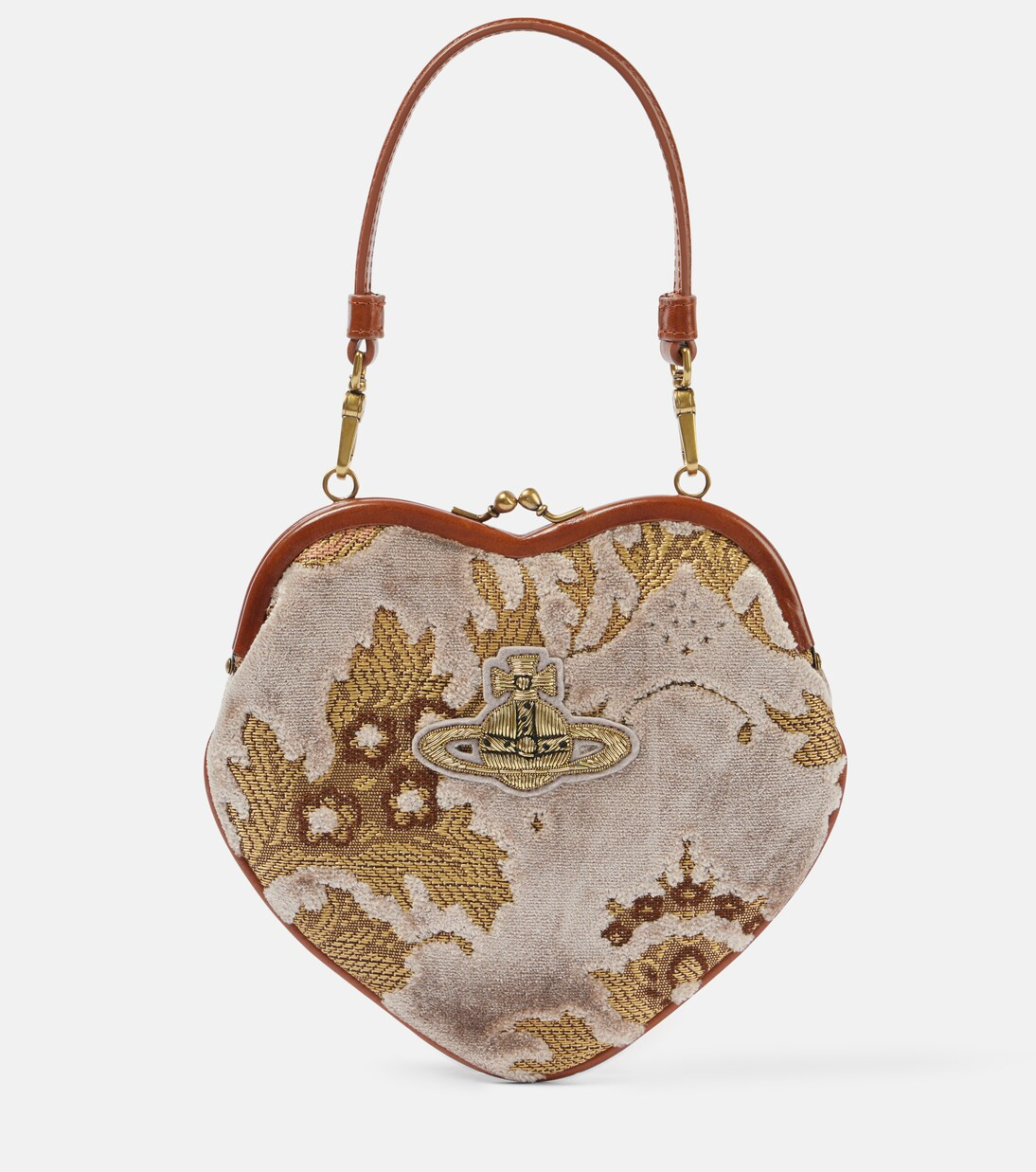 Bella Heart Frame velvet tote bag | Mytheresa (US/CA)