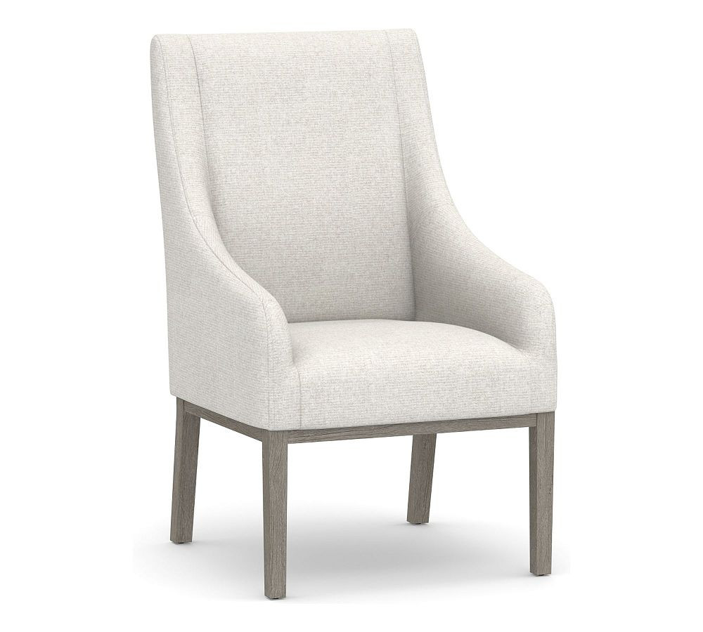 York Upholstered Dining Armchair | Pottery Barn CA