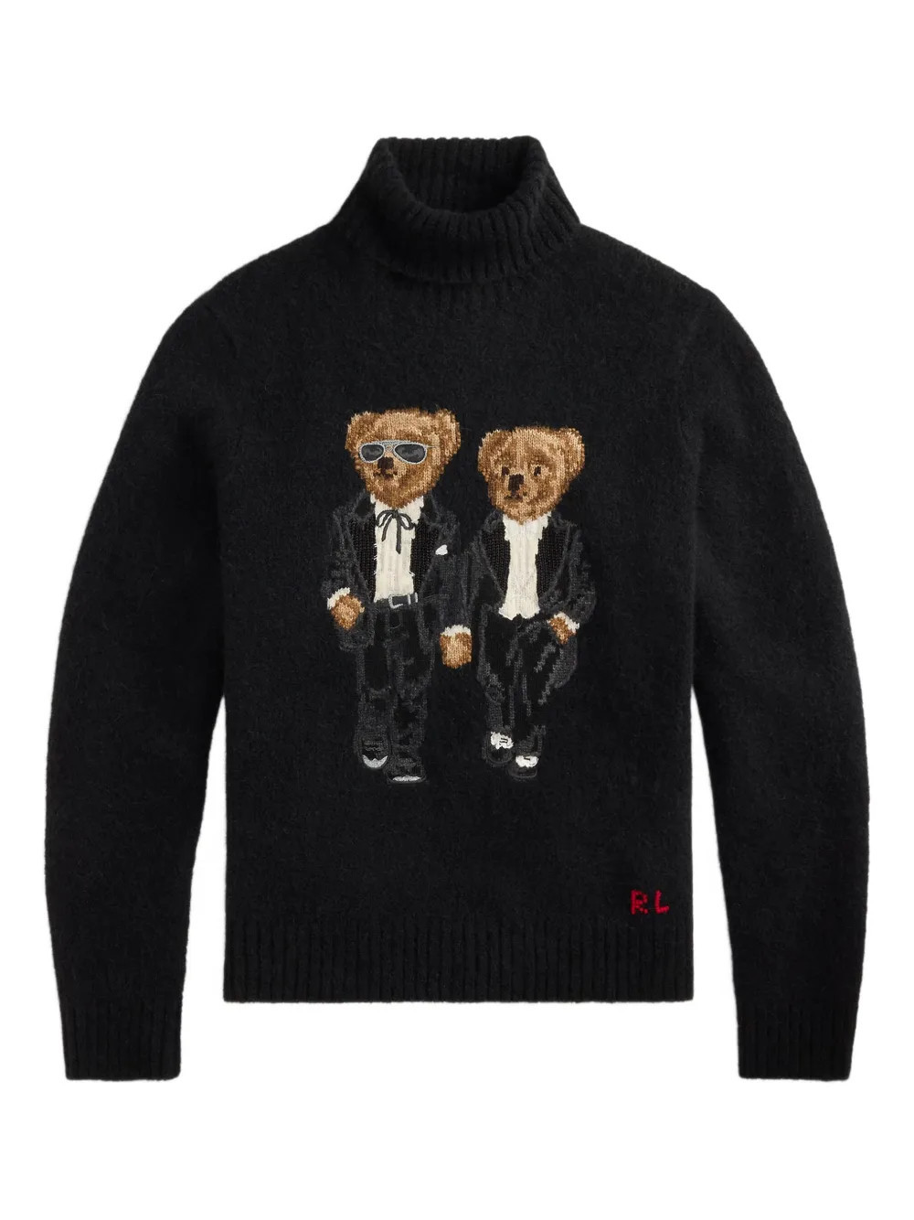 Polo Ralph Lauren Polo Bears embroidered jumper - Black | Farfetch Global