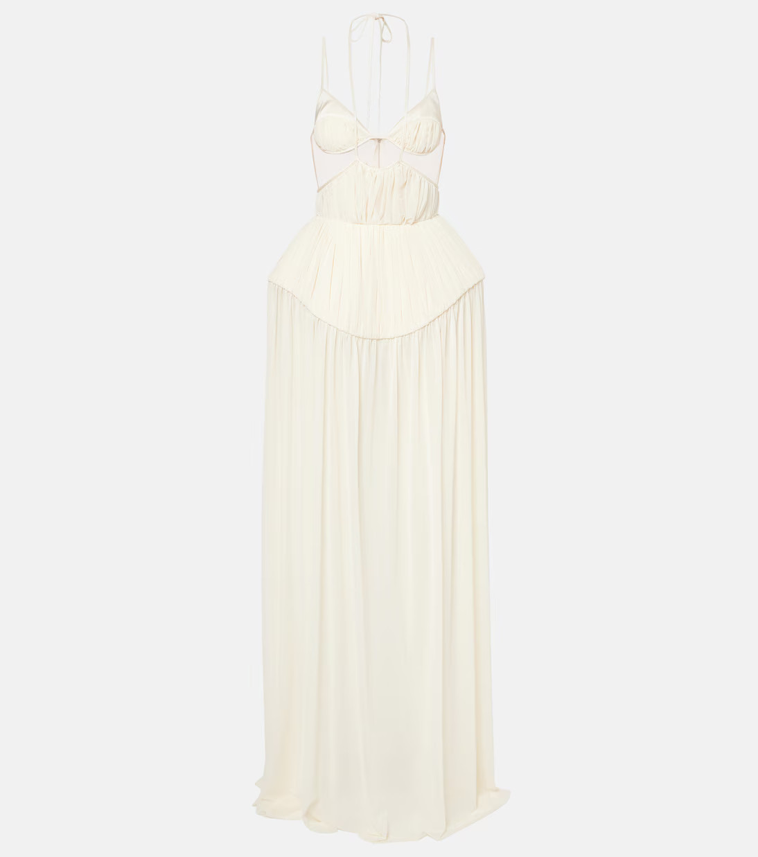 Cutout pleated gown | Mytheresa (UK)