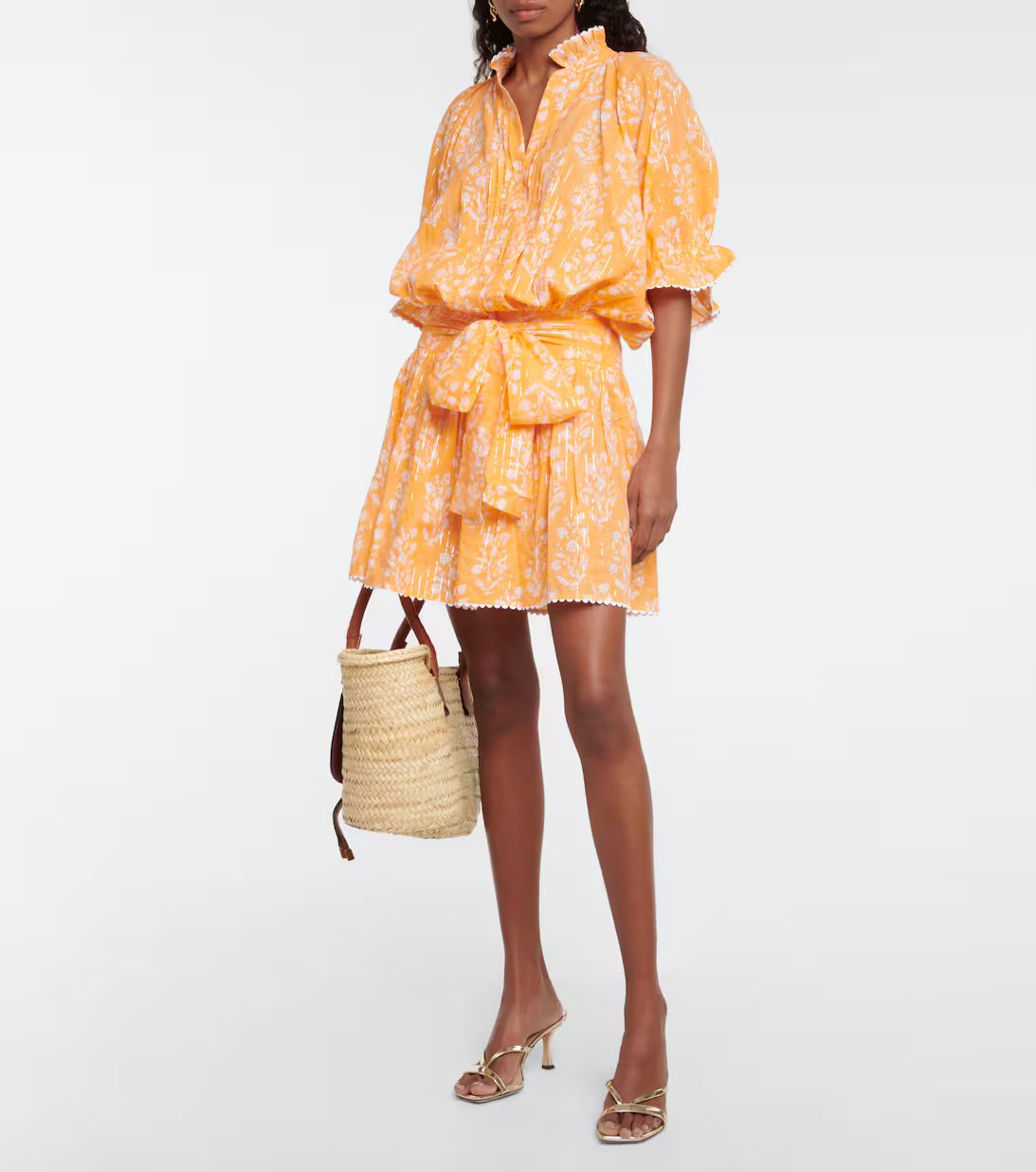 Juliet DunnFloral cotton-blend shirt dress | Mytheresa (US/CA)