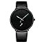 Mens Watches Ultra-Thin Minimalist Waterproof-Fashion Wrist Watch for Men Unisex Dress with Leath... | Amazon (US)