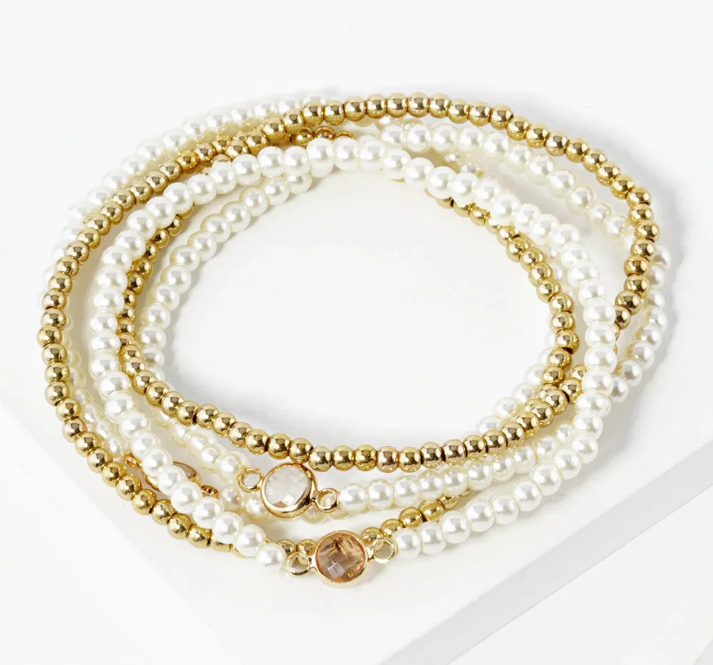 Calypso Glass Pearl and Gold Bundle | Erin McDermott Jewelry