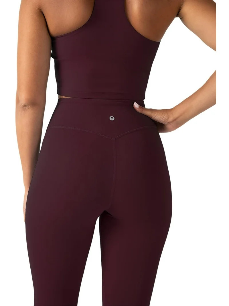YITTY Active Women's UltraLuxe High-Waist Legging, Athleisure, 4-Way-Stretch, Burgundy, S, Regula... | Walmart (US)