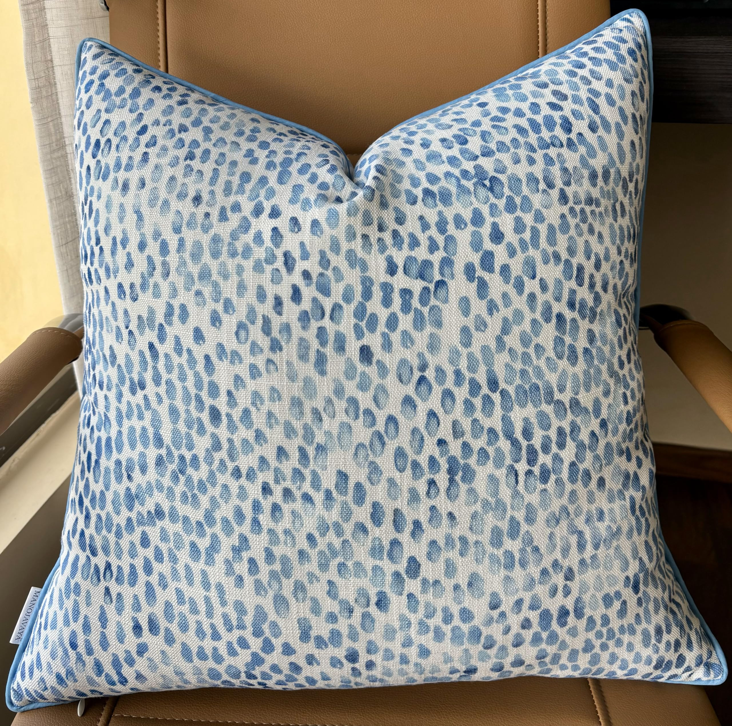 MANOJAVAYA Printed Rain Drops Decorative Square Accent Throw Pillow Cover - Home Decor for Couch,... | Amazon (US)