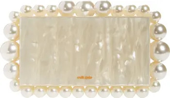 Eos Beaded Acrylic Box Clutch | Nordstrom