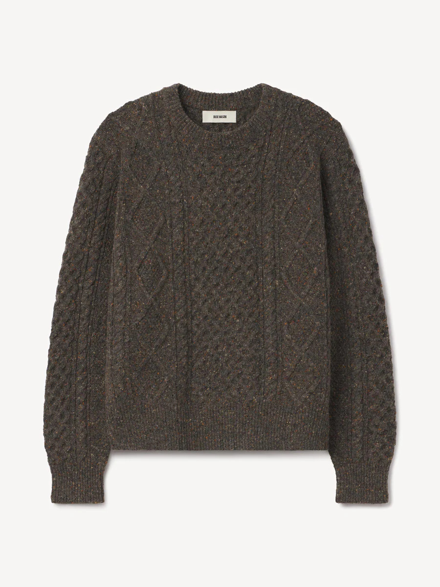 Timber Irish Donegal Wool Cable Crew - Buck Mason- Modern American Classics | Buck Mason
