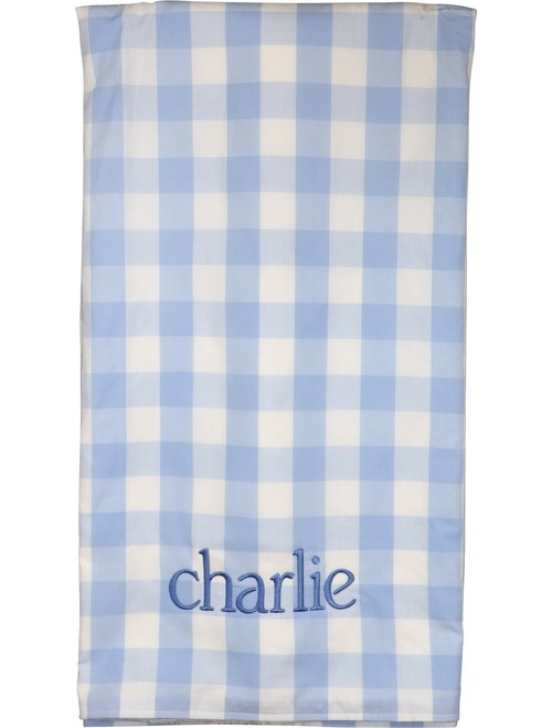 Blue Buffalo Check Swim Towel | Cecil and Lou