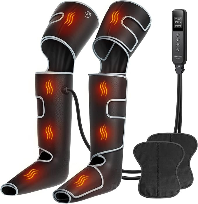 CINCOM Leg Massager with Heat and Compression, 3-in-1 Foot Calf & Thigh Massager for Circulation ... | Amazon (US)