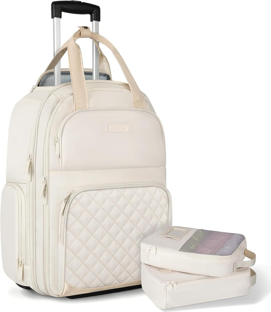 ZOMFELT 18'' Underseat Carry on with wheels, Lightweight Underseat Suitcases Airline Approved for... | Amazon (US)