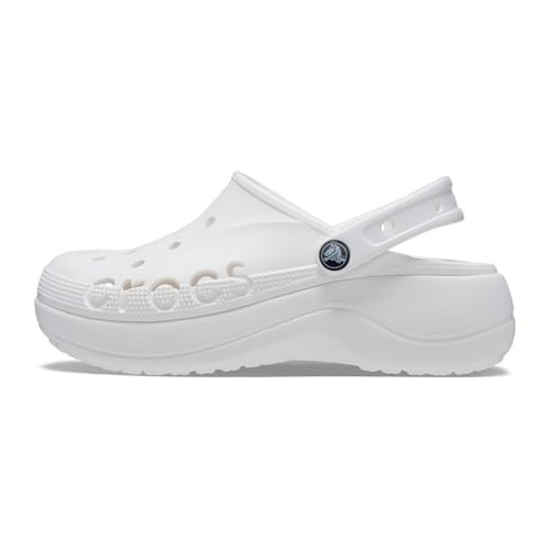 Crocs Women's Baya Platform Clogs, white | Amazon (US)