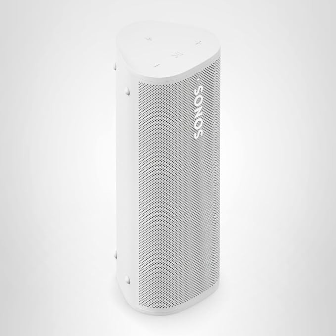 Sonos Roam 2 - White - Portable Waterproof Bluetooth Speaker | Amazon (US)