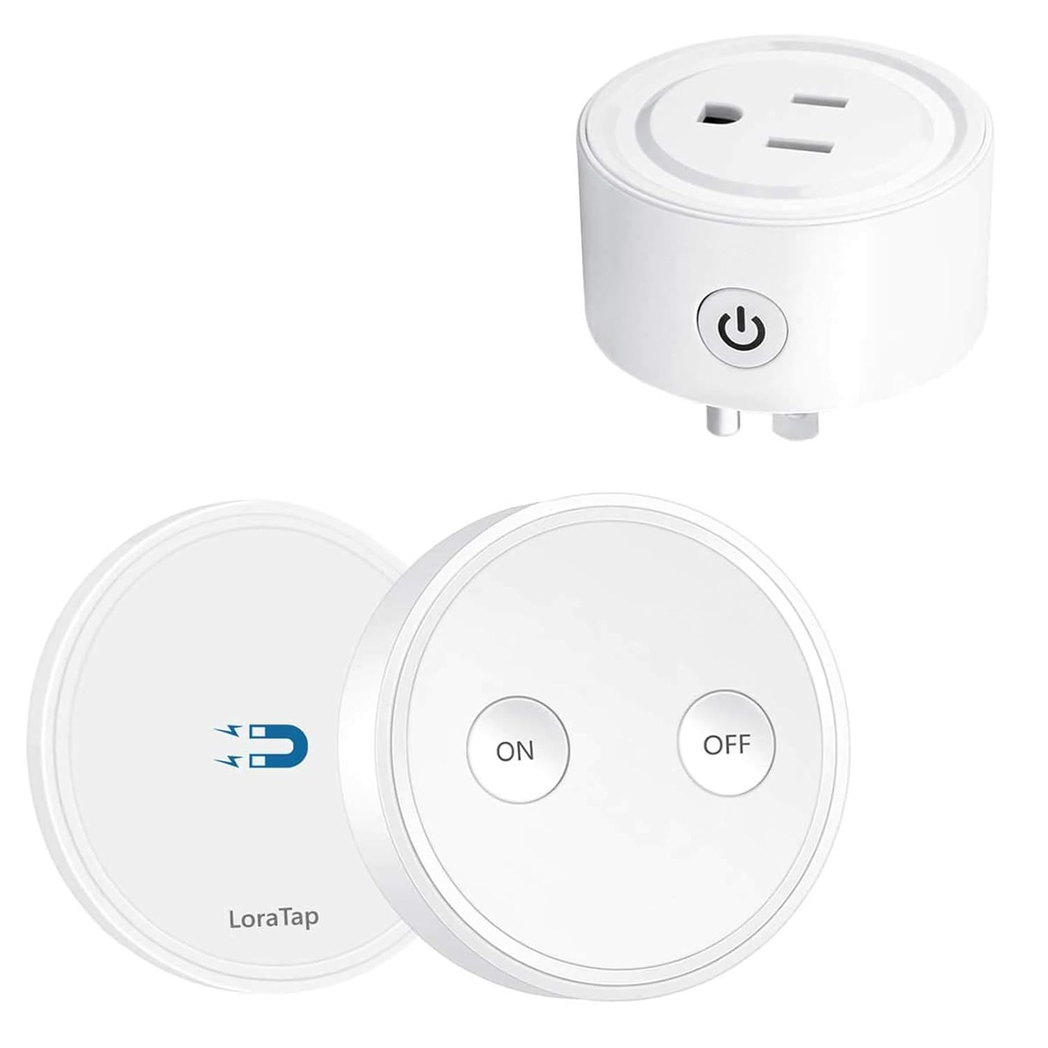 LoraTap Mini Remote Control Outlet Plug Adapter, 656ft Range Wireless Light Switch for Household ... | Amazon (US)