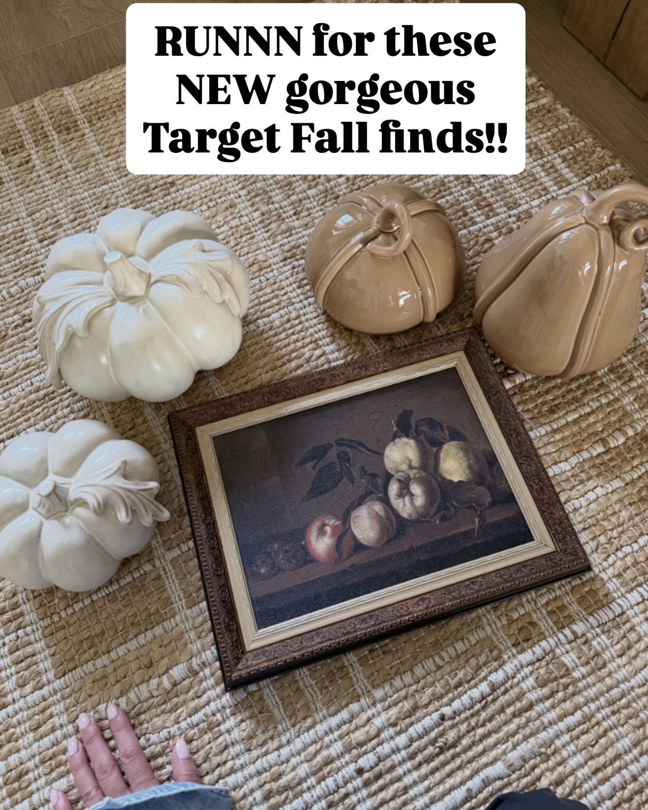 Brand new fall finds at Target! 🤩

I stumbled on these brand new releases online and ordered them for store pick up - my local store didn’t even have them on the shelves yet! I thought I might end up returning but there’s no way I’m parting with them! I know it’s only July, but there is a high risk of early sell out here so grab your favorites!

#LTKHome