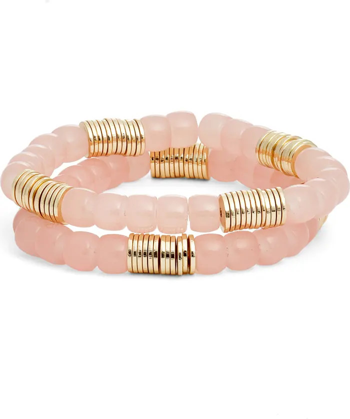 Set of Two Beaded Stretch Bracelets | Nordstrom