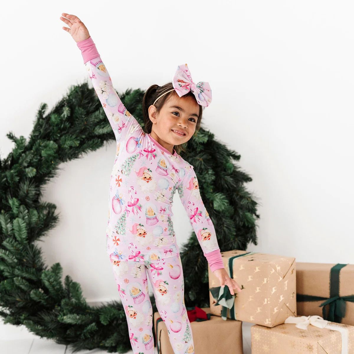 Merry Little Pinkmas Two-Piece Pajama Set - PRESALE | Bums & Roses