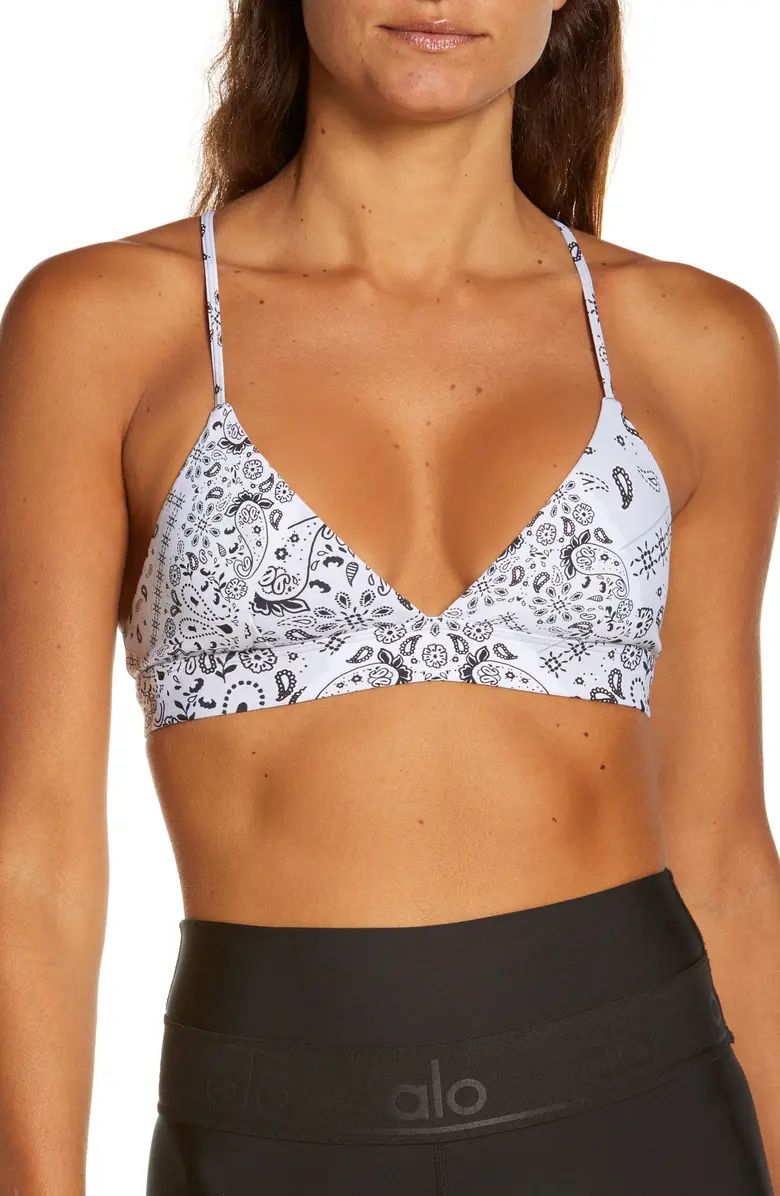 Vapor Bandana Print Sports Bra | Nordstrom