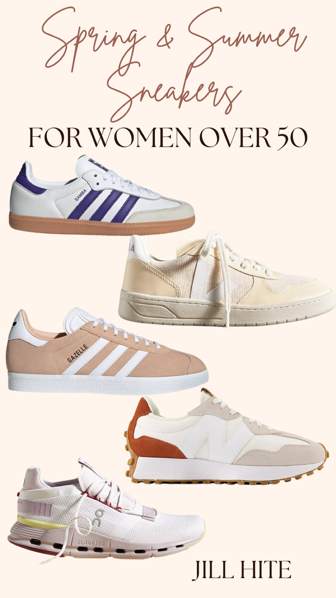 Spring and summer sneakers for women over 50, trending sneakers, gym shoes for women over 50, athletic footwear, spring sneakers, casual shoes for spring and summer

#LTKover40 #LTKSeasonal #LTKshoecrush
