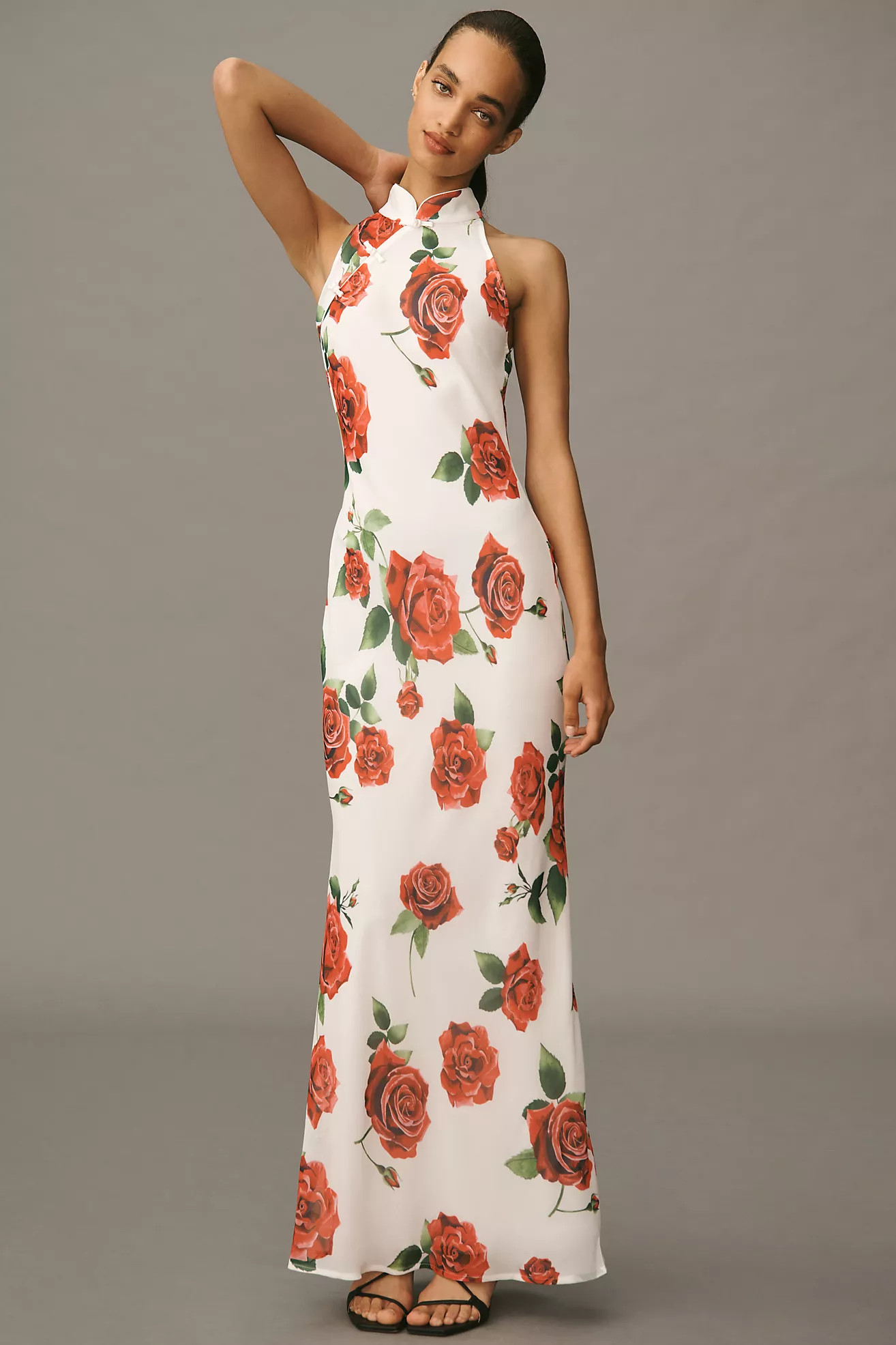 SAU LEE Gladys Halter Printed Maxi Dress | Anthropologie (US)