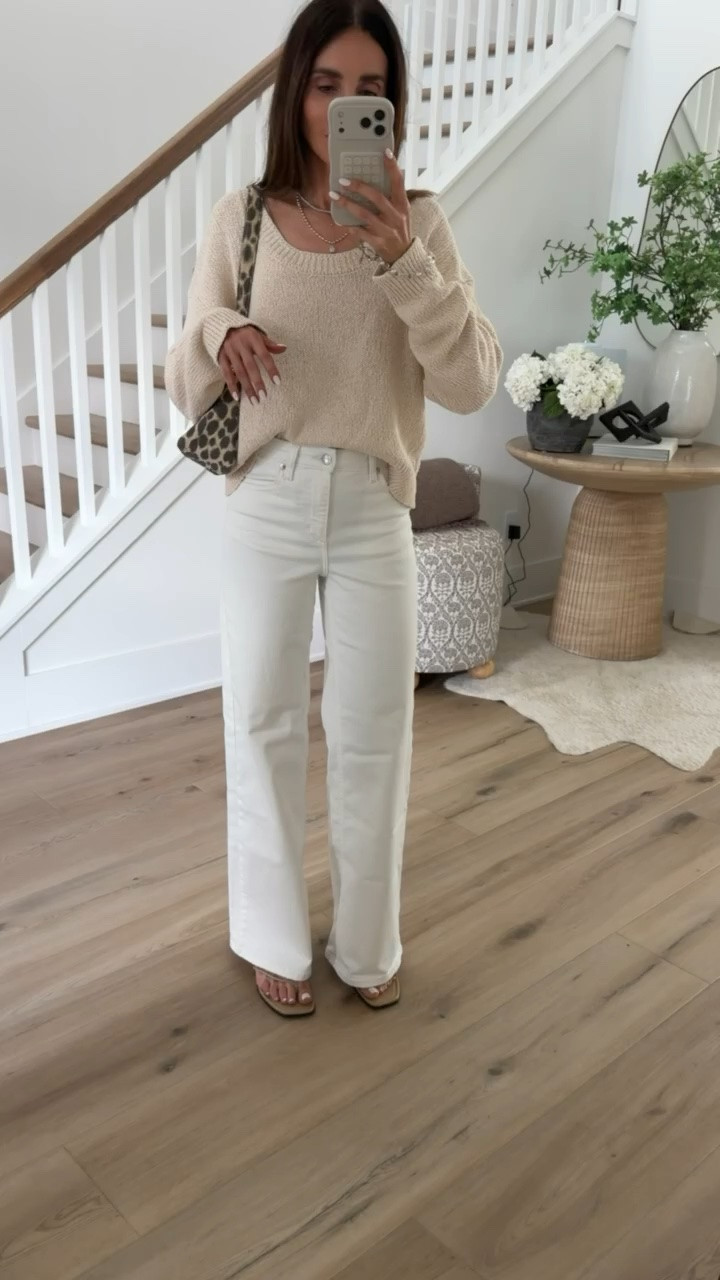 Target haul, white jeans, look for less, designer inspired.

neutral outfit, casual chic outfit, summer outfit, everyday style, wide leg jeans, cozy sweater outfit, coffee run outfit, minimalist style, effortless outfit, weekend look, target finds, annabrstyle

#LTKootd #LTKOver40