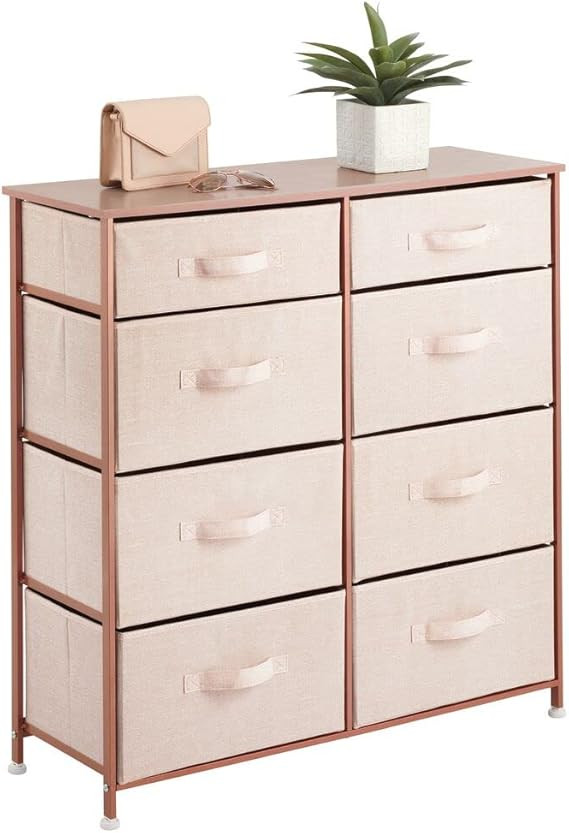 mDesign Storage Dresser Furniture, Tall Chest Tower Organizer for Bedroom, Hallway, Entryway, Kid... | Amazon (US)
