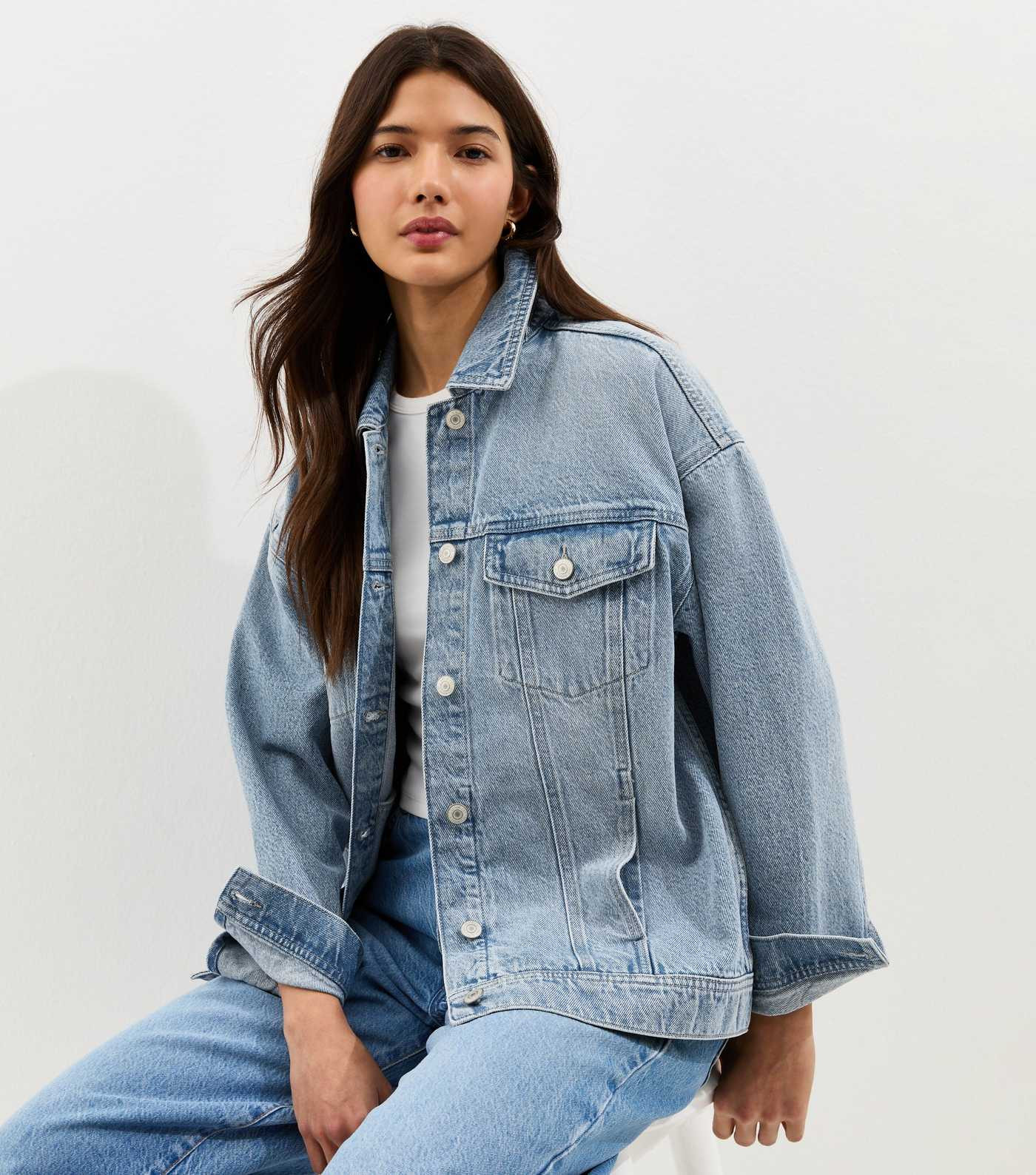 Blue Oversized Denim Jacket | New Look | New Look (UK)