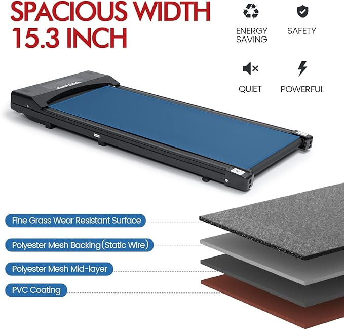 Amazon.com : DAEYEGIM Under Desk Treadmill Ultra-Quiet Walking Treadmill Portable Walking Pad wit... | Amazon (US)