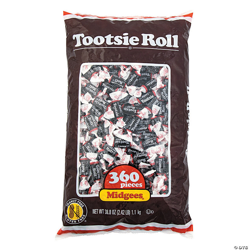 2 lbs. 11 oz. Bulk 360 Pc. Tootsie Roll® Midgees® Chocolate Candy | Oriental Trading Company